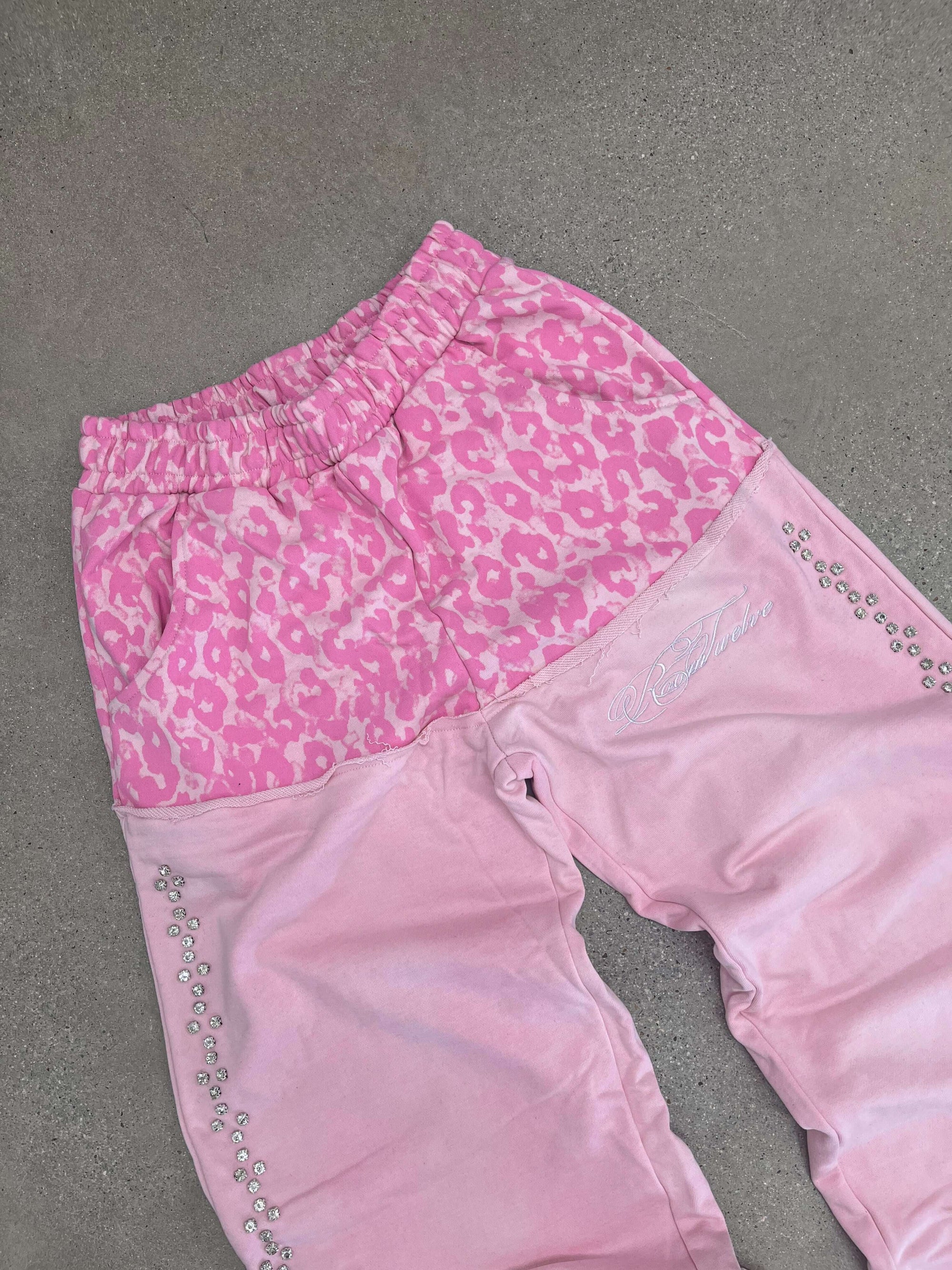 Pink Leopard Sweatpants